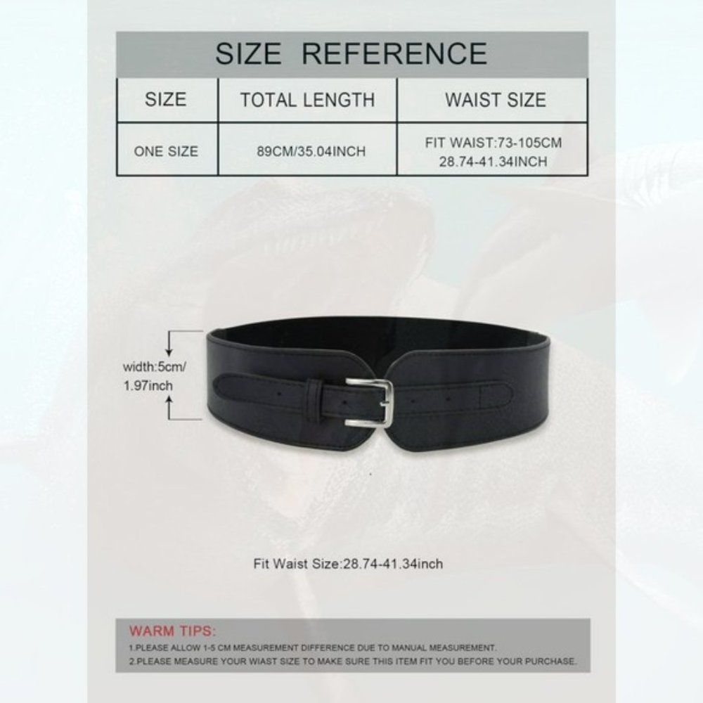 New Buckle Wide Belt 195 - Picture 3 of 3